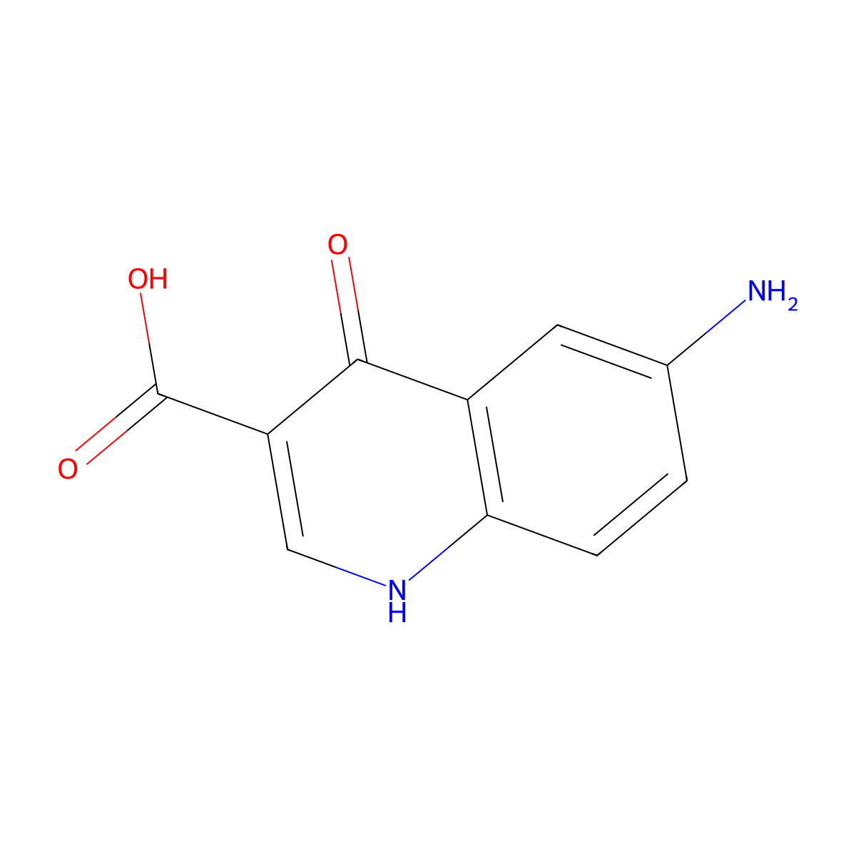 6-Amino-4-hydroxyquinoline-3-carboxylic acid molecular structure, CAS 1018135-49-3