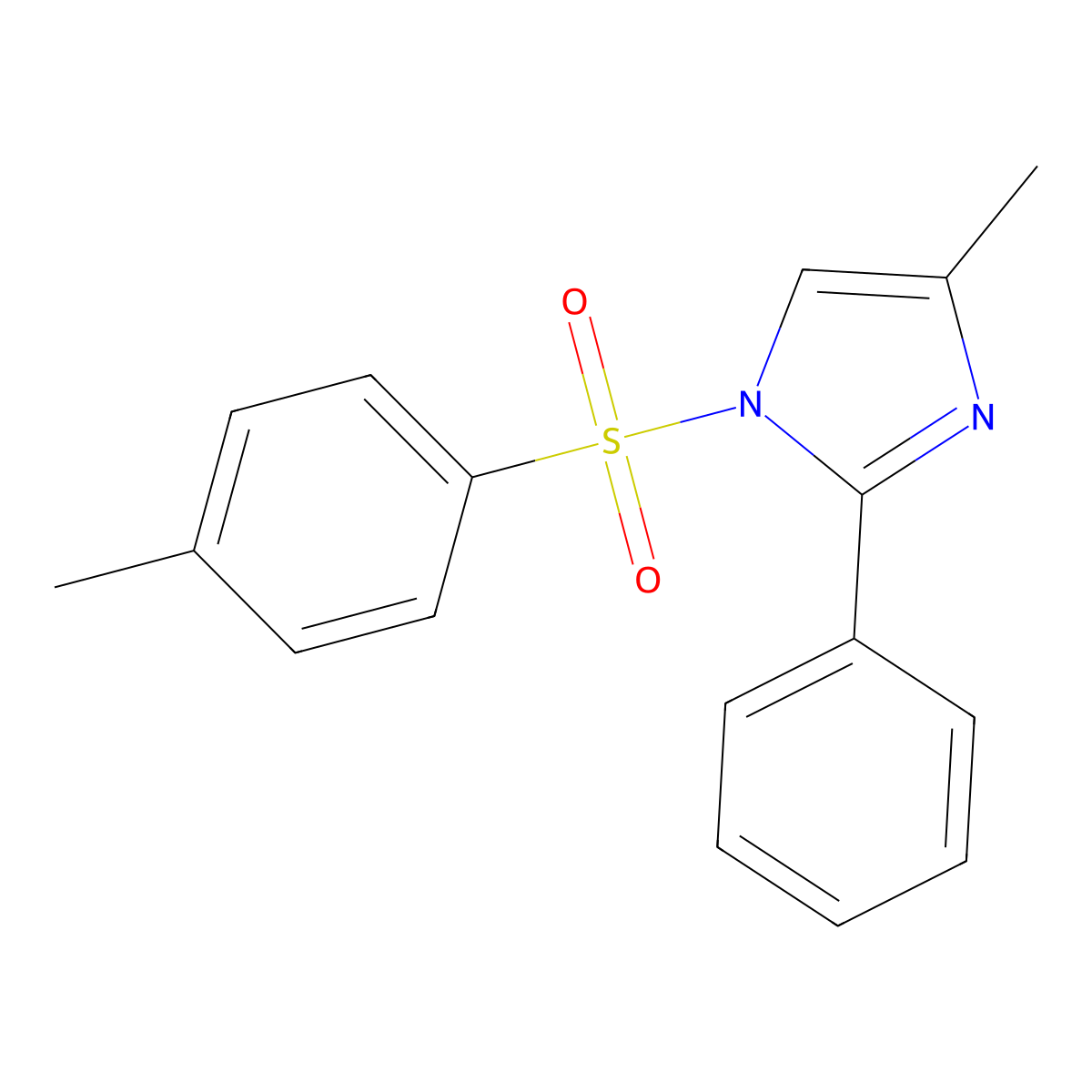 4-methyl-1-[(4-methylphenyl)sulfonyl]-2-phenyl-1H-imidazole molecular structure, CAS 1018159-52-8
