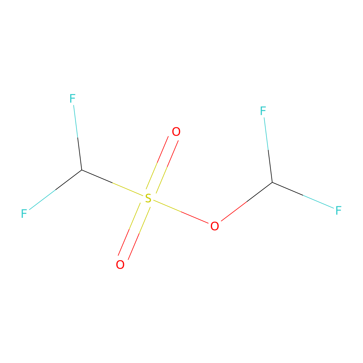 Difluoromethyl difluoromethanesulfonate molecular structure, CAS 101817-80-5