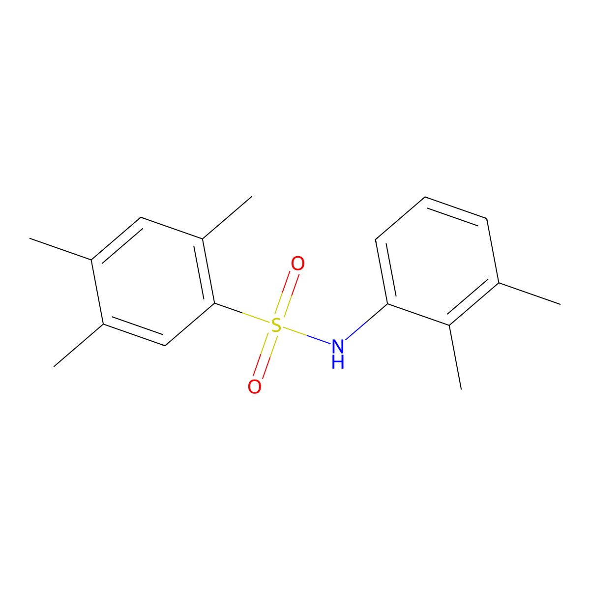 N-(2,3-dimethylphenyl)-2,4,5-trimethylbenzene-1-sulfonamide molecular structure, CAS 1018208-98-4