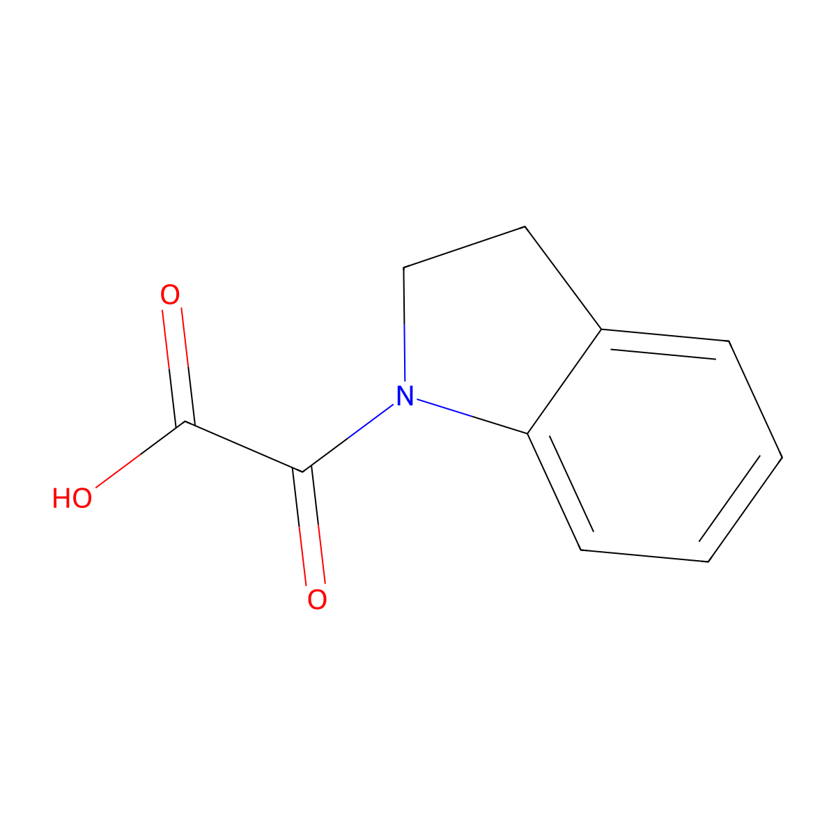 (2,3-Dihydro-1H-indol-1-yl)(oxo)acetic acid molecular structure, CAS 1018243-08-7