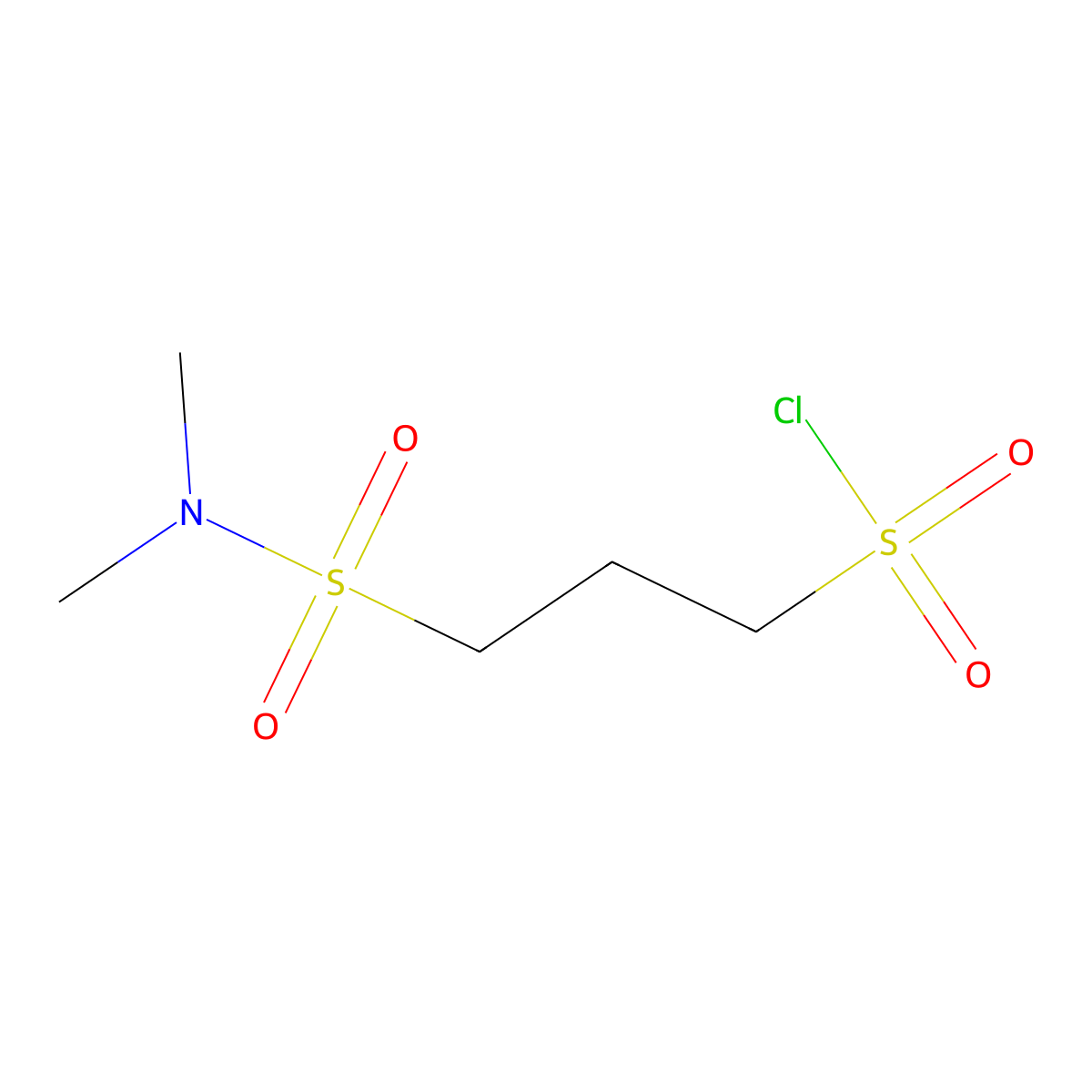 3-(Dimethylsulfamoyl)propane-1-sulfonyl chloride molecular structure, CAS 1018251-96-1