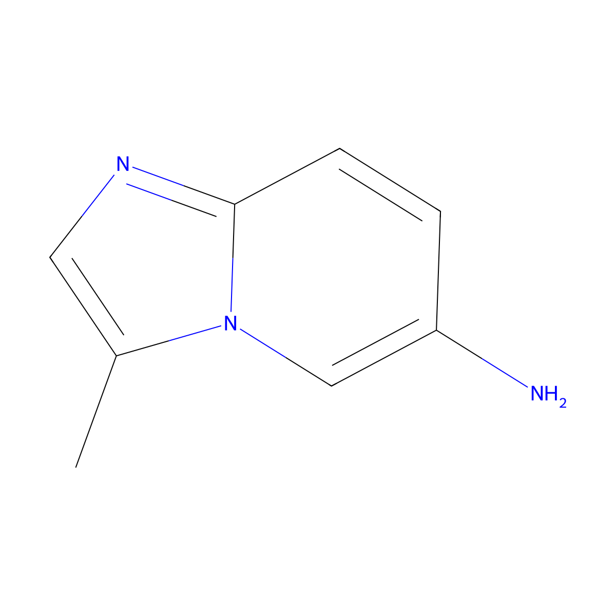 3-Methylimidazo[1,2-a]pyridin-6-amine molecular structure, CAS 1018262-94-6