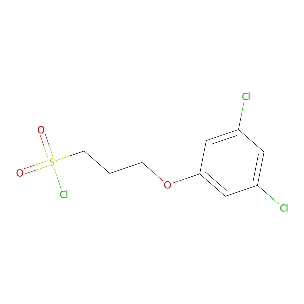 3-(3,5-Dichlorophenoxy)propane-1-sulfonyl chloride molecular structure, CAS 1018271-86-7