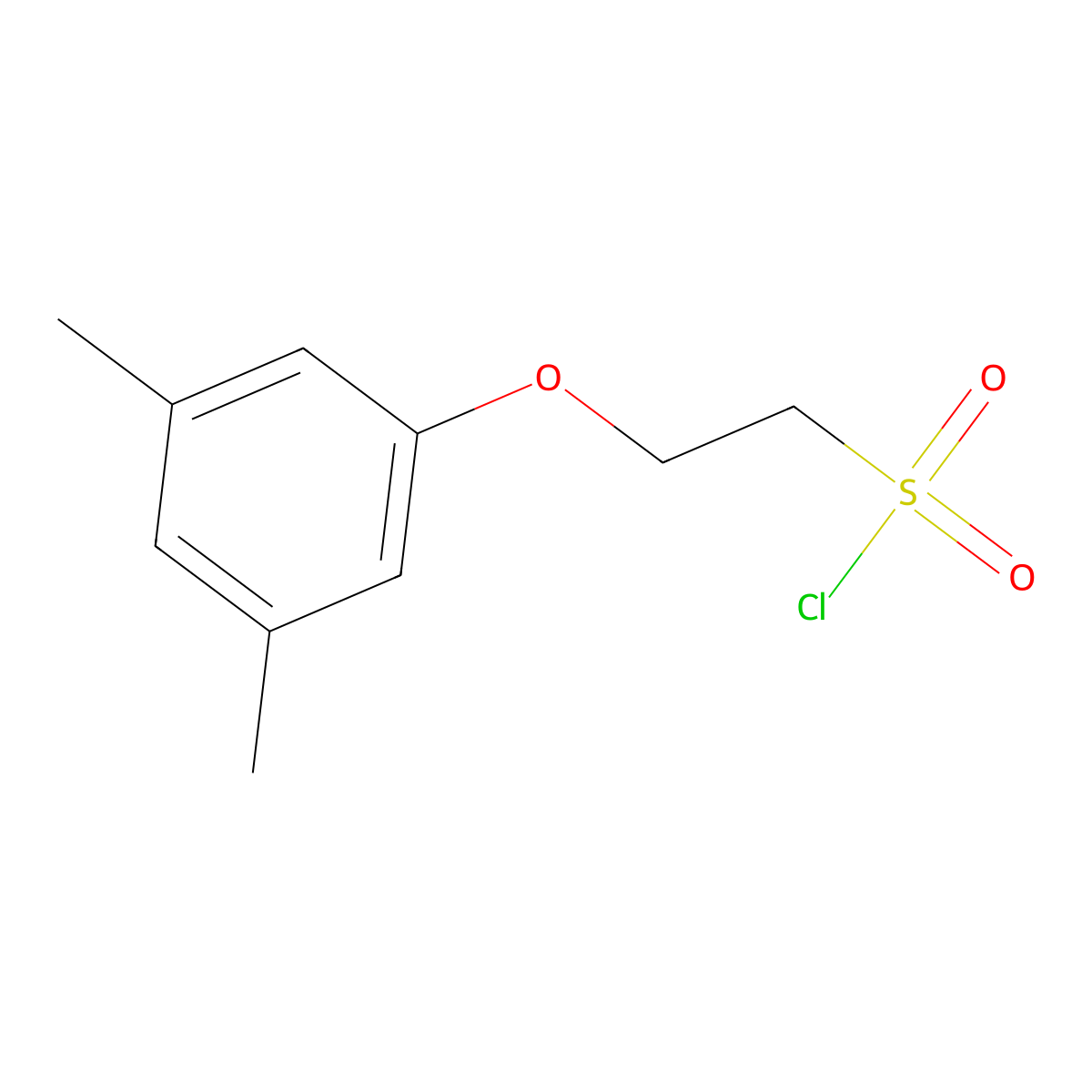 2-(3,5-Dimethylphenoxy)ethane-1-sulfonyl chloride molecular structure, CAS 1018288-18-0