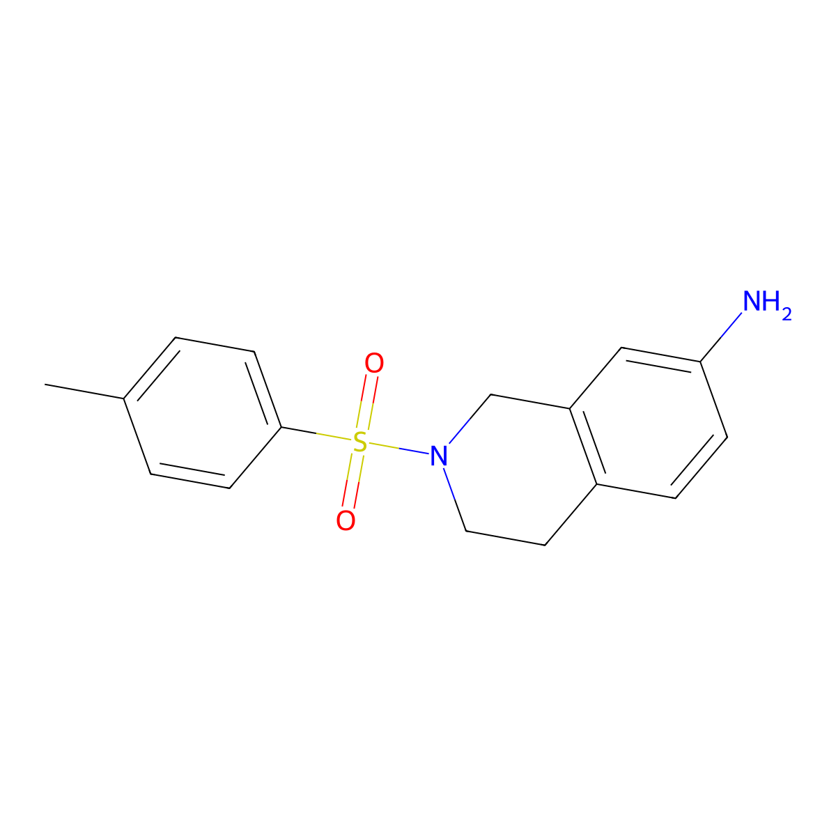 2-[(4-Methylphenyl)sulfonyl]-1,2,3,4-tetrahydroisoquinolin-7-amine molecular structure, CAS 1018288-51-1