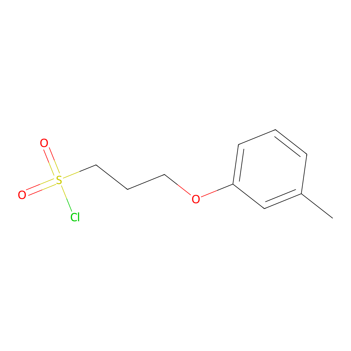 3-(M-tolyloxy)propane-1-sulfonyl chloride molecular structure, CAS 1018288-69-1