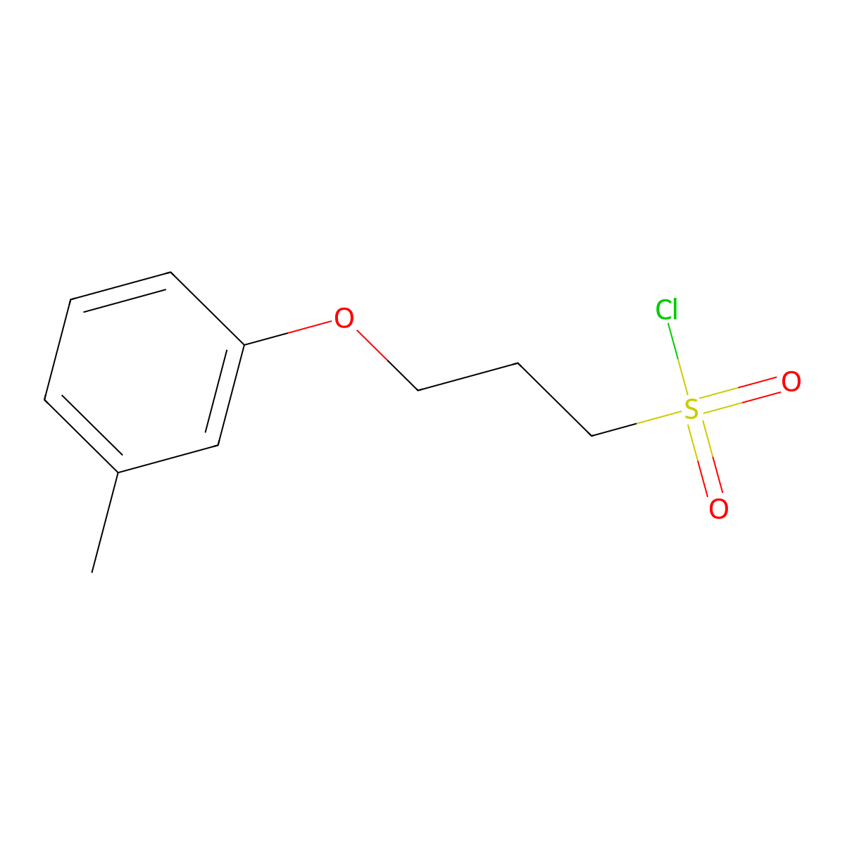 3-(M-tolyloxy)propane-1-sulfonyl chloride molecular structure, CAS 1018288-69-1