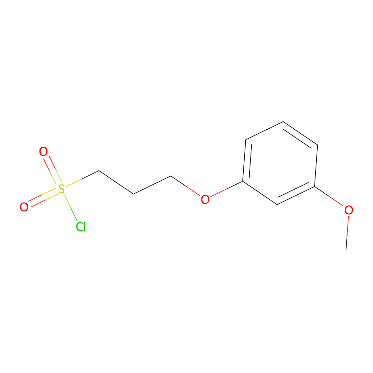 3-(3-Methoxyphenoxy)propane-1-sulfonyl chloride molecular structure, CAS 1018288-81-7