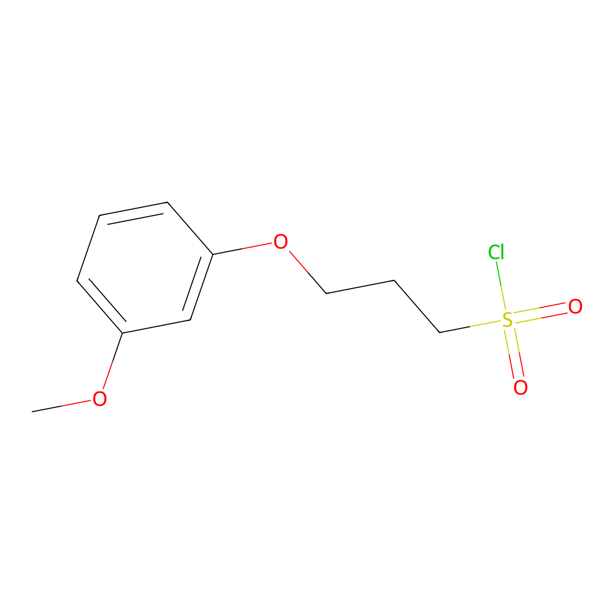 3-(3-Methoxyphenoxy)propane-1-sulfonyl chloride molecular structure, CAS 1018288-81-7