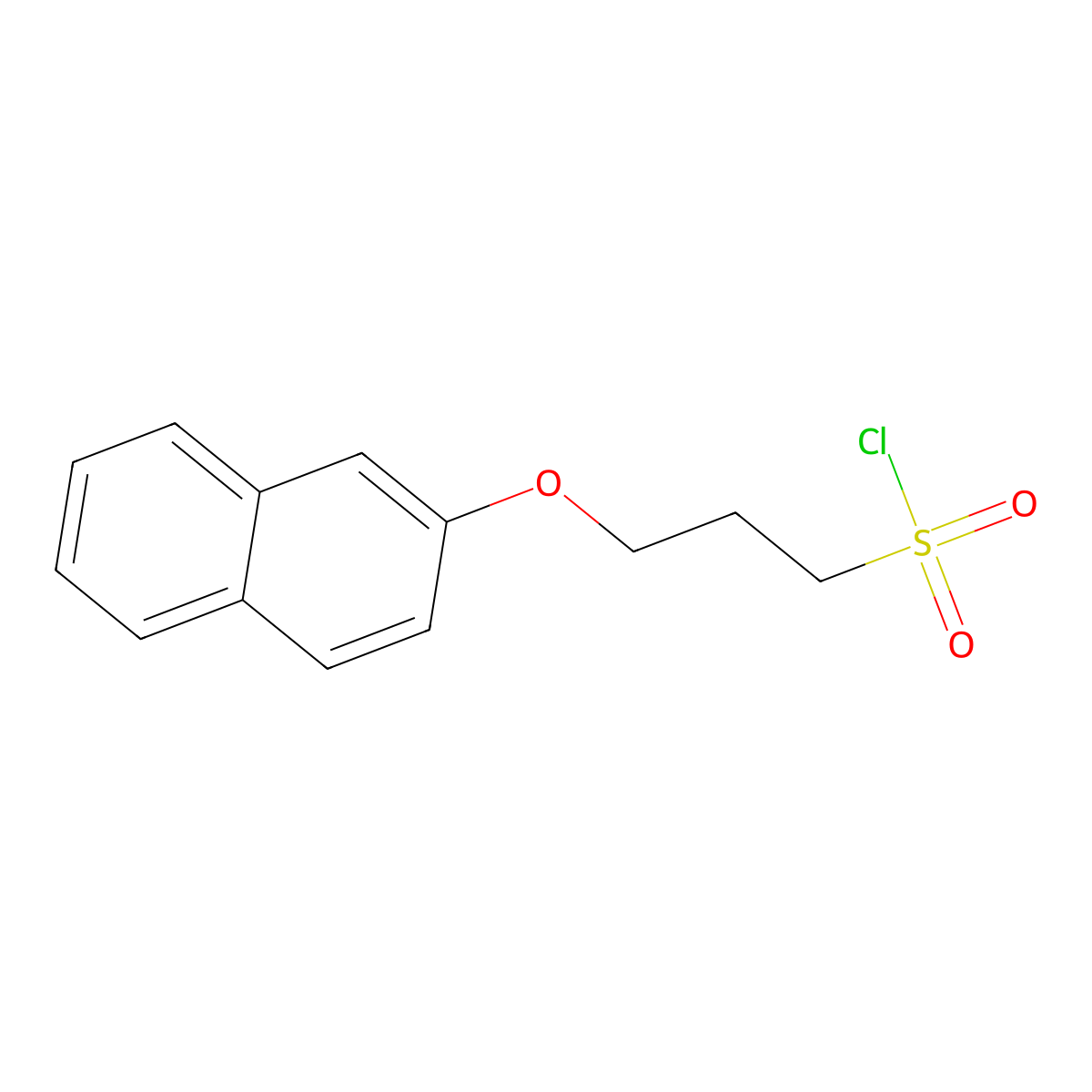 3-(Naphthalen-2-yloxy)propane-1-sulfonyl chloride molecular structure, CAS 1018288-93-1