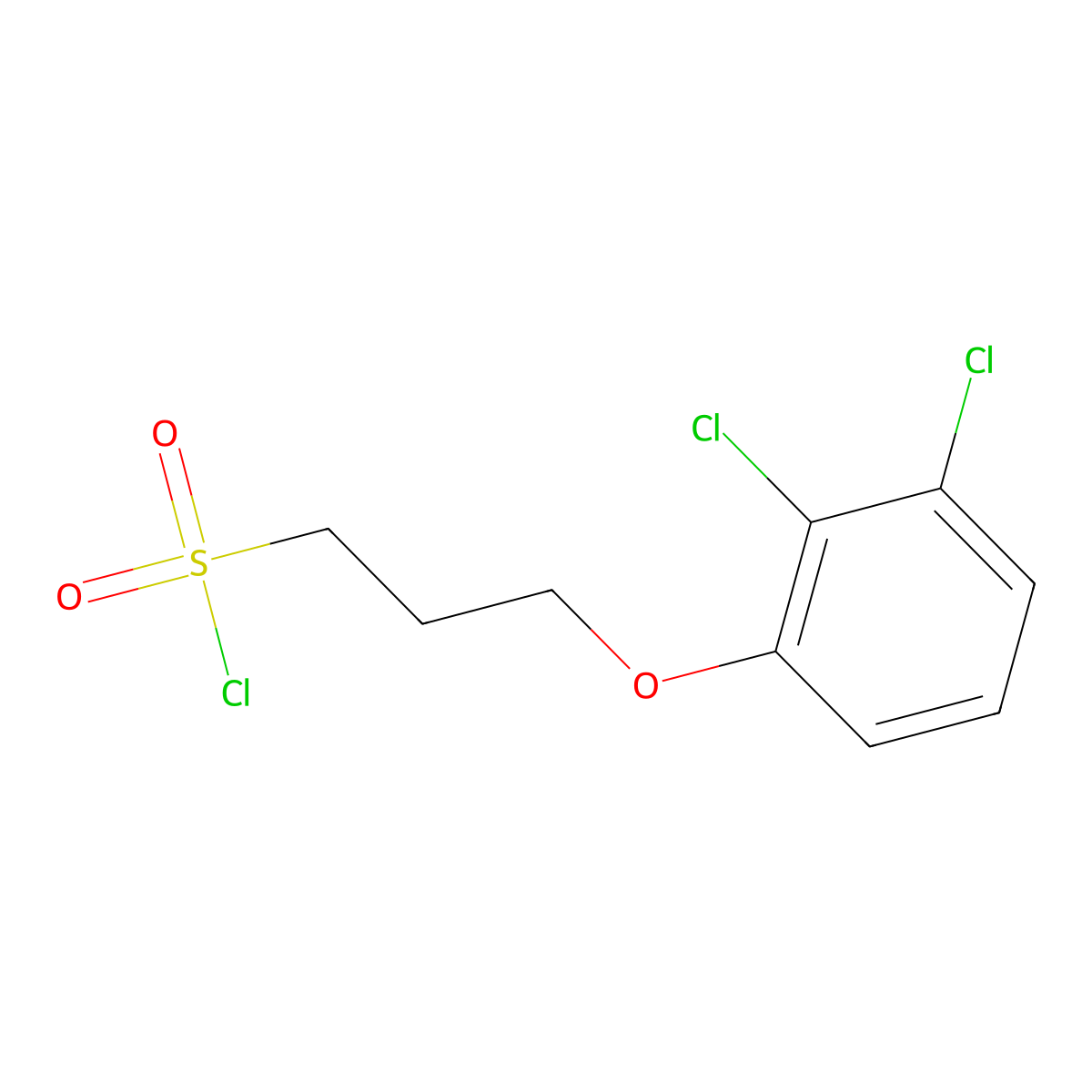 3-(2,3-Dichlorophenoxy)propane-1-sulfonyl chloride molecular structure, CAS 1018289-02-5