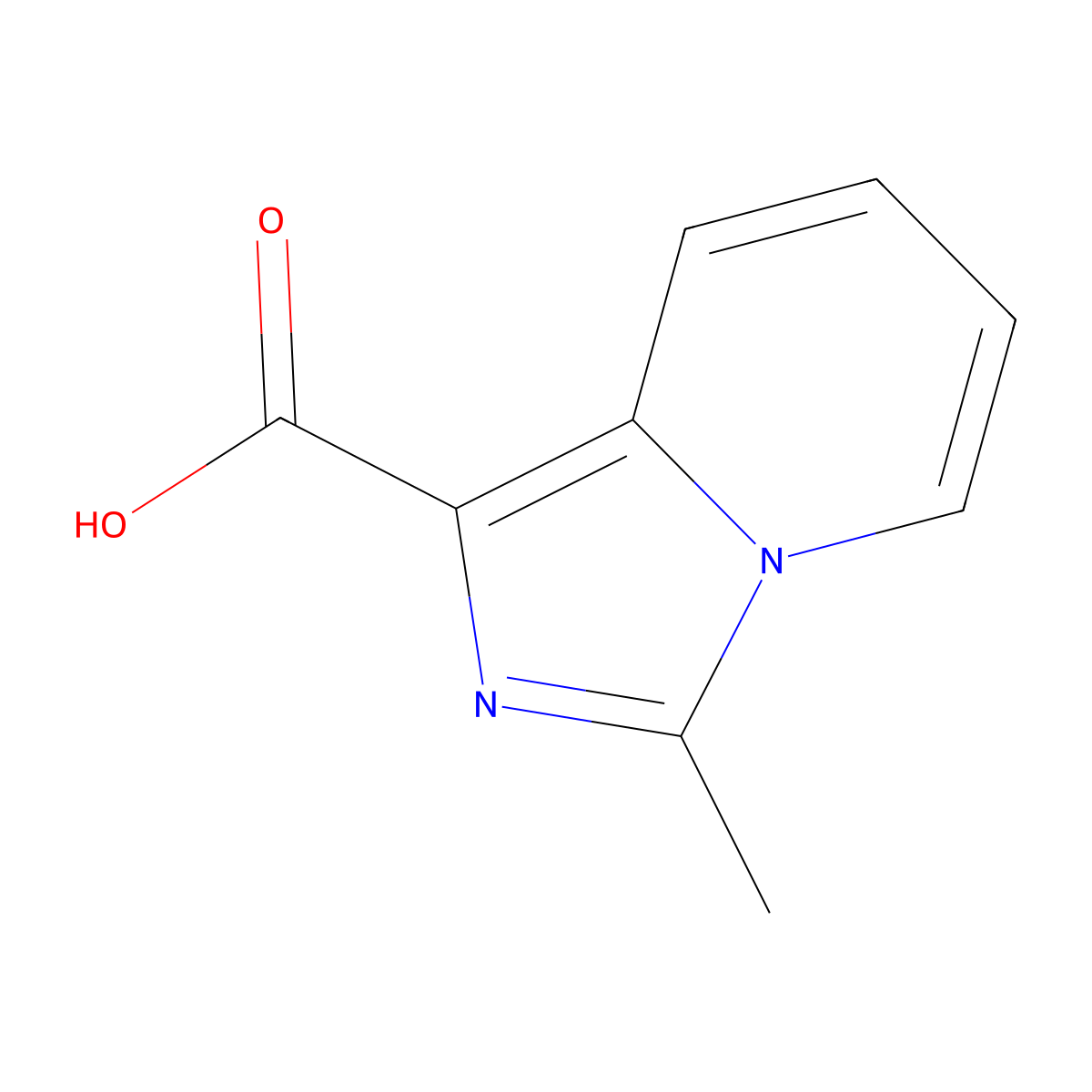 3-Methylimidazo[1,5-a]pyridine-1-carboxylic acid molecular structure, CAS 1018295-73-2