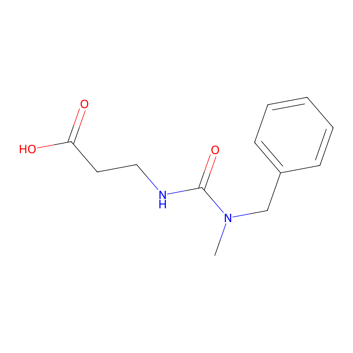 3-{[Benzyl(methyl)carbamoyl]amino}propanoic acid molecular structure, CAS 1018300-35-0