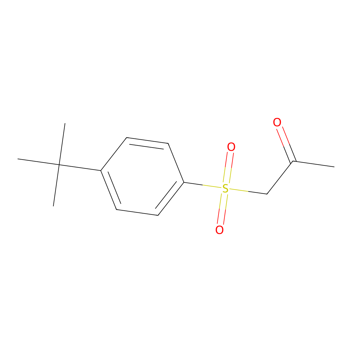 1-((4-(Tert-butyl)phenyl)sulfonyl)propan-2-one molecular structure, CAS 1018301-96-6