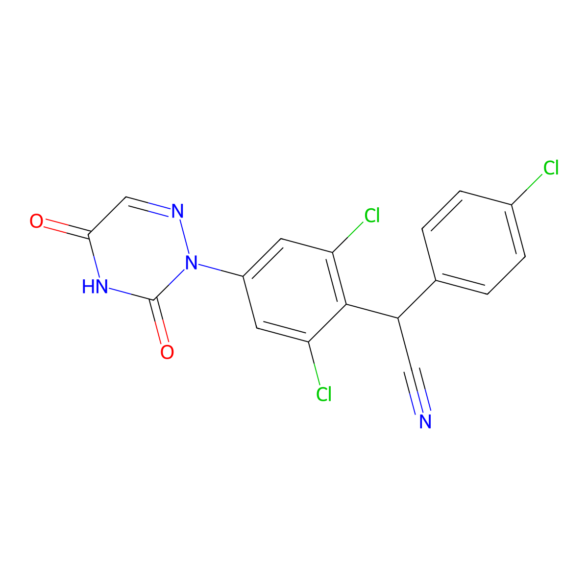 Diclazuril molecular structure, CAS 101831-37-2