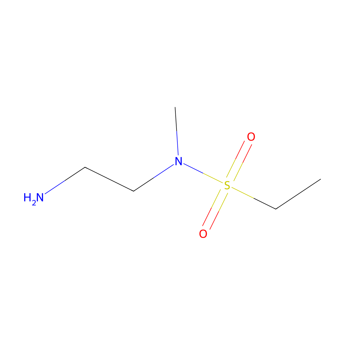 N-(2-aminoethyl)-N-methylethane-1-sulfonamide molecular structure, CAS 1018310-76-3