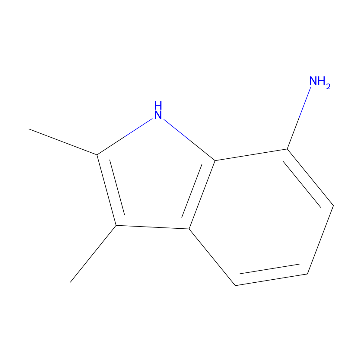 Indole, 7-amino-2,3-dimethyl- molecular structure, CAS 101832-73-9