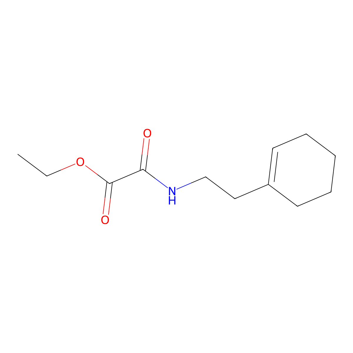 Ethyl {[2-(cyclohex-1-en-1-yl)ethyl]carbamoyl}formate molecular structure, CAS 1018335-05-1