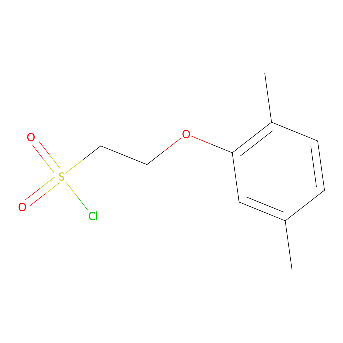 2-(2,5-Dimethylphenoxy)ethane-1-sulfonyl chloride molecular structure, CAS 1018340-52-7