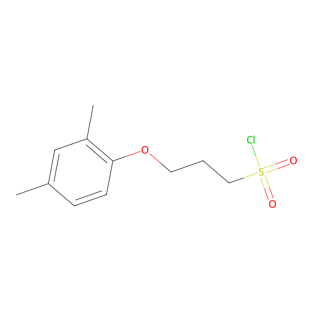 3-(2,4-Dimethylphenoxy)propane-1-sulfonyl chloride molecular structure, CAS 1018340-66-3