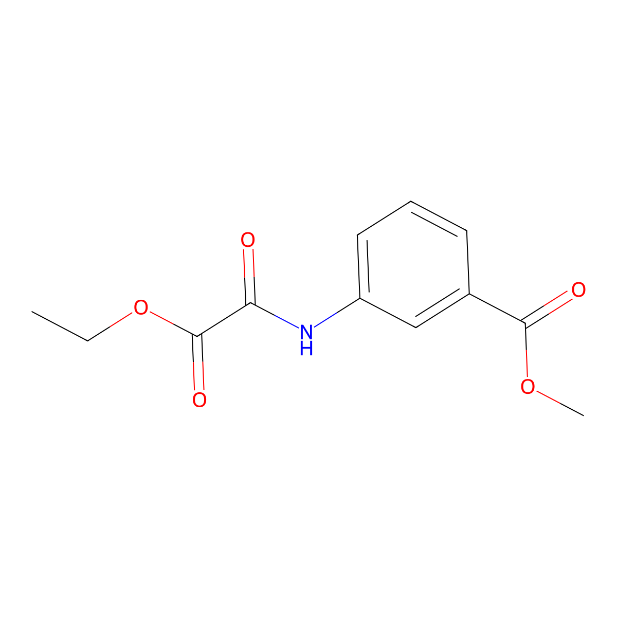 Methyl 3-(2-ethoxy-2-oxoacetamido)benzoate molecular structure, CAS 1018342-18-1