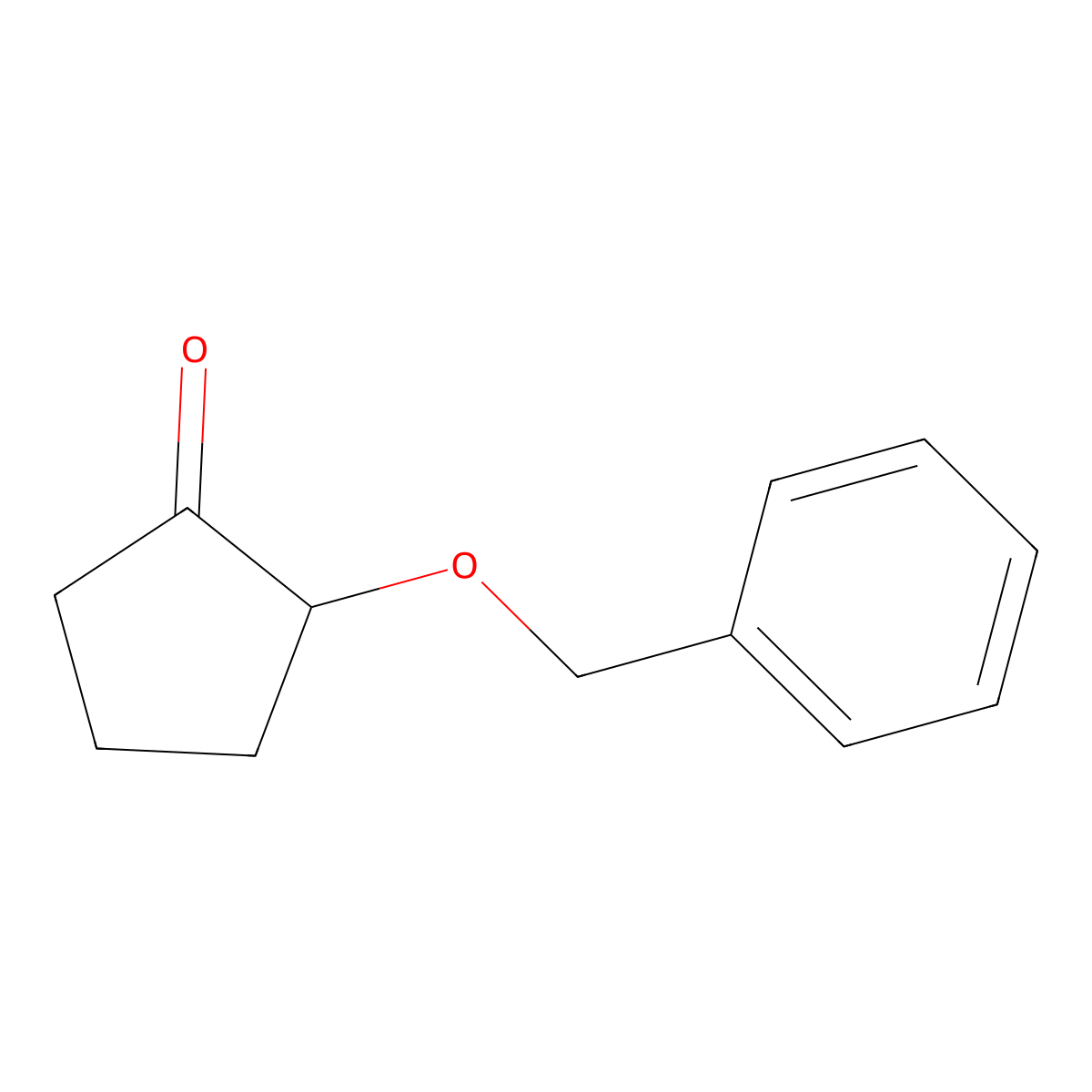 2-(Benzyloxy)cyclopentanone molecular structure, CAS 101836-58-2