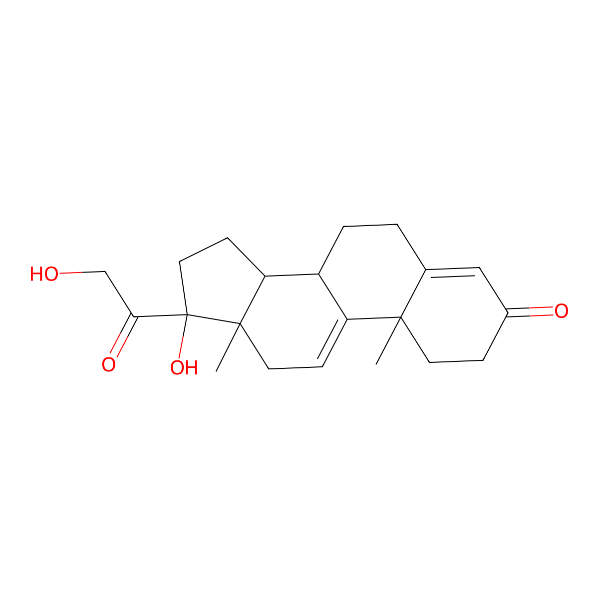 Anecortave molecular structure, CAS 10184-70-0