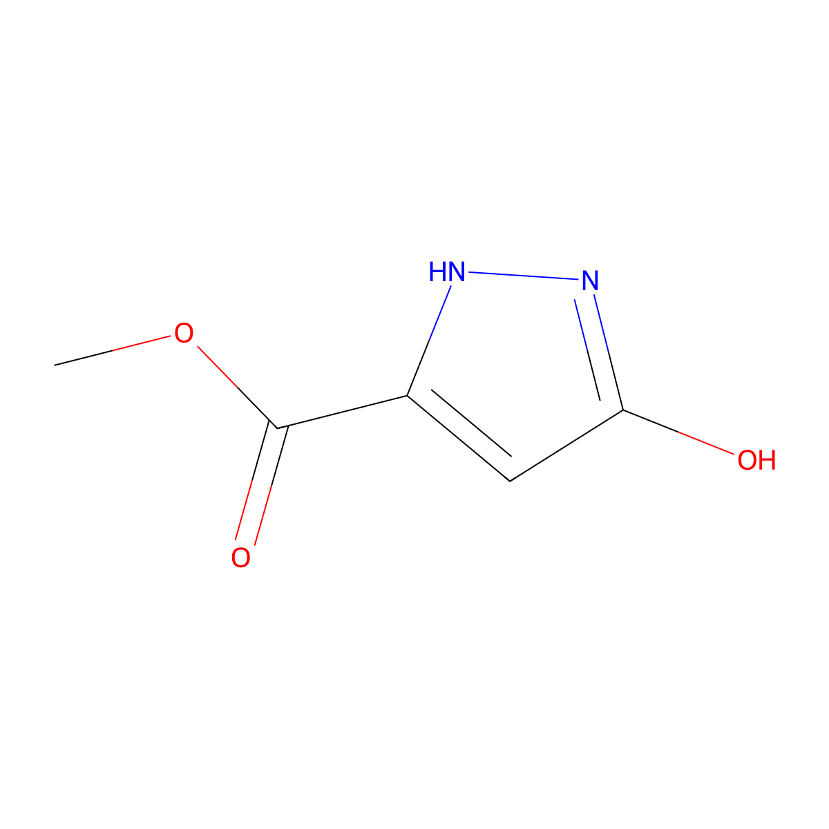 5-Hydroxy-1H-pyrazole-3-carboxylic acid methyl ester molecular structure, CAS 1018446-60-0