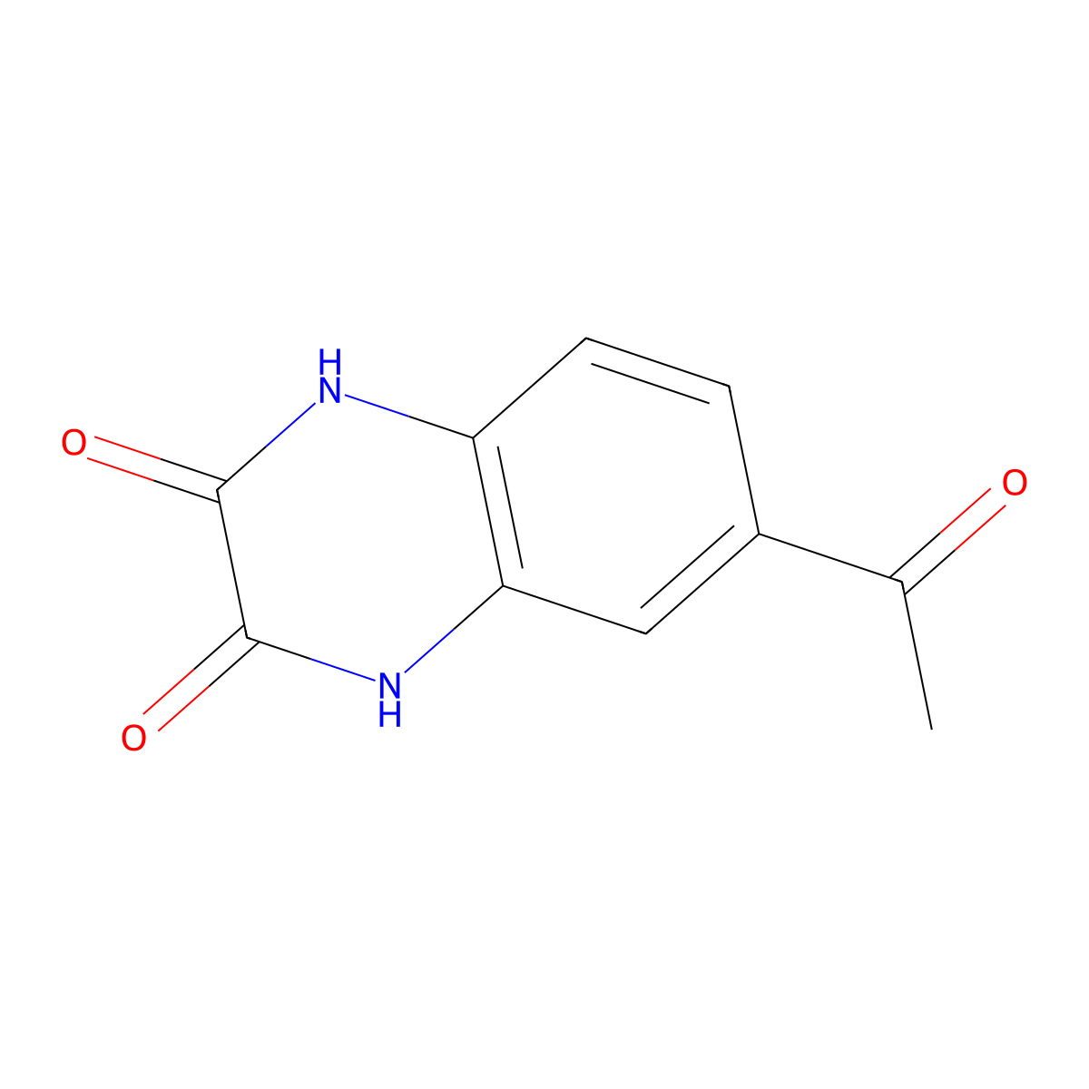 6-Acetyl-1,2,3,4-tetrahydroquinoxaline-2,3-dione molecular structure, CAS 1018458-42-8