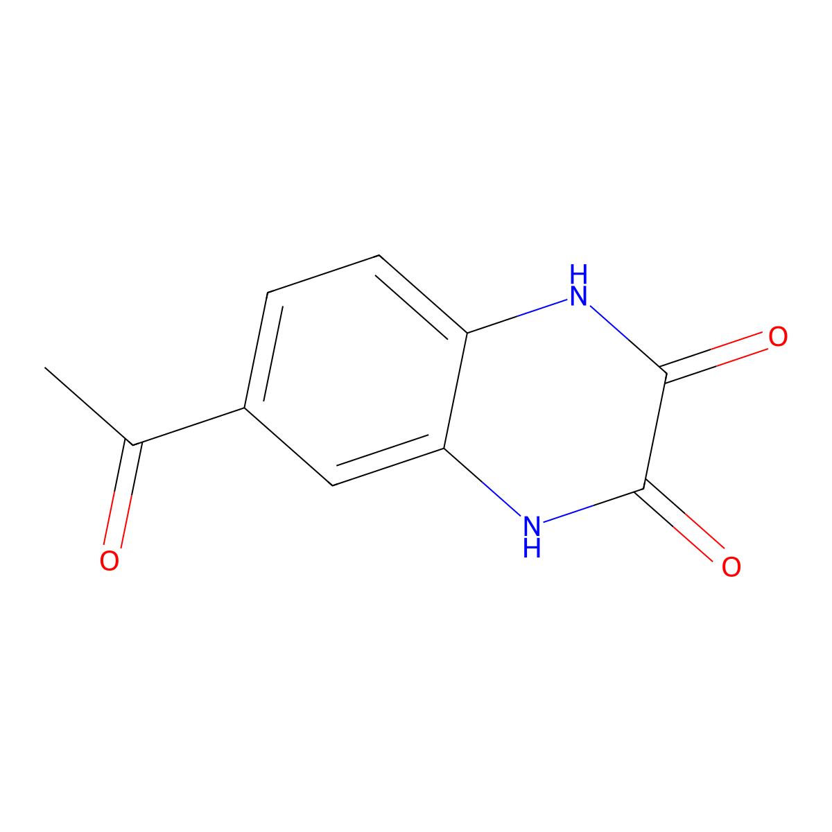 6-Acetyl-1,2,3,4-tetrahydroquinoxaline-2,3-dione molecular structure, CAS 1018458-42-8