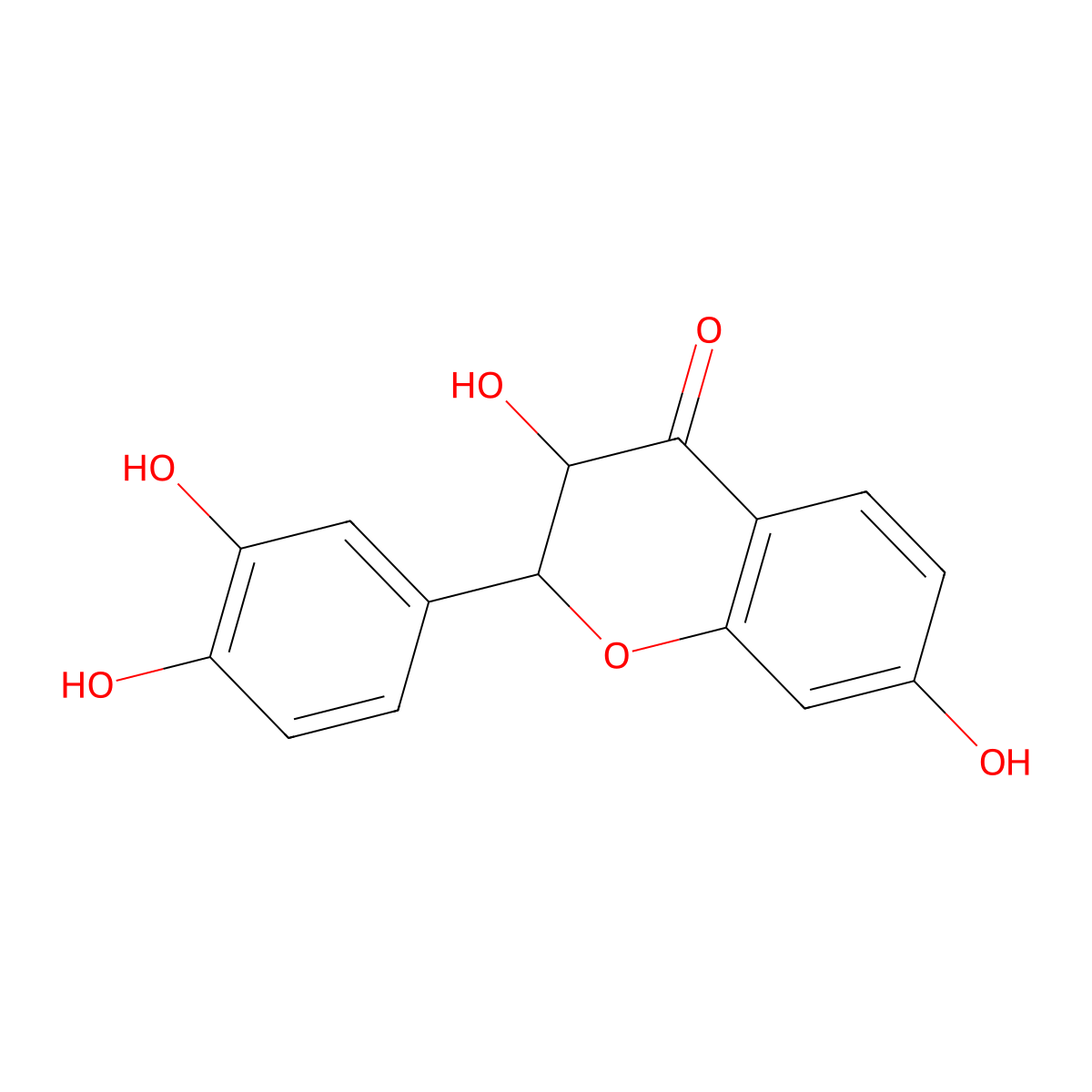 3,7,3',4'-Tetrahydroxyflavanone molecular structure, CAS 101849-13-2