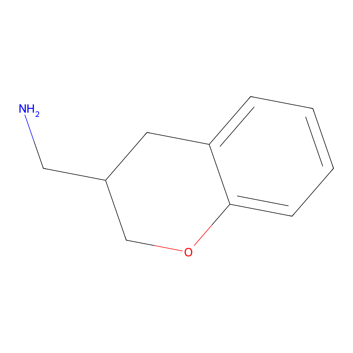 Chroman-3-ylmethanamine molecular structure, CAS 10185-46-3