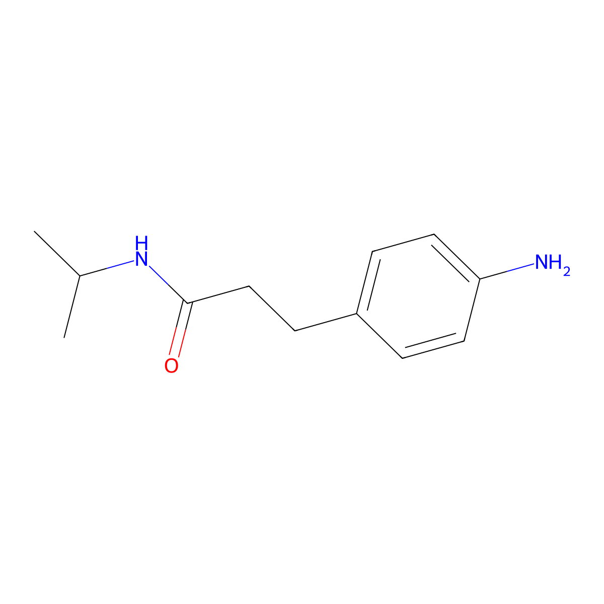 3-(4-Aminophenyl)-N-isopropylpropanamide molecular structure, CAS 1018508-05-8