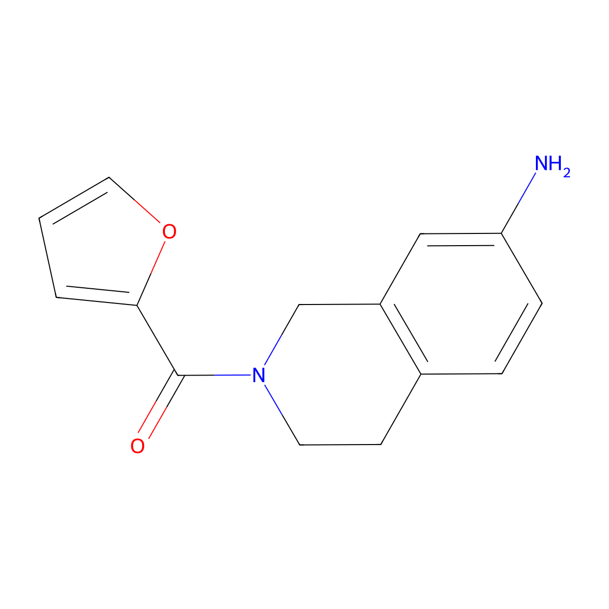 2-(2-Furoyl)-1,2,3,4-tetrahydroisoquinolin-7-amine molecular structure, CAS 1018509-55-1