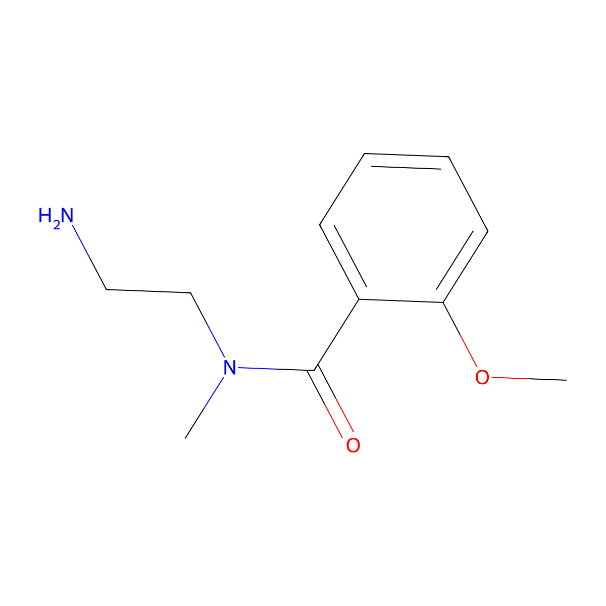 N-(2-aminoethyl)-2-methoxy-N-methylbenzamide molecular structure, CAS 1018511-55-1