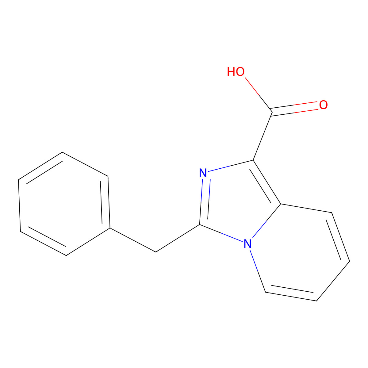 3-Benzylimidazo[1,5-a]pyridine-1-carboxylic acid molecular structure, CAS 1018517-02-6
