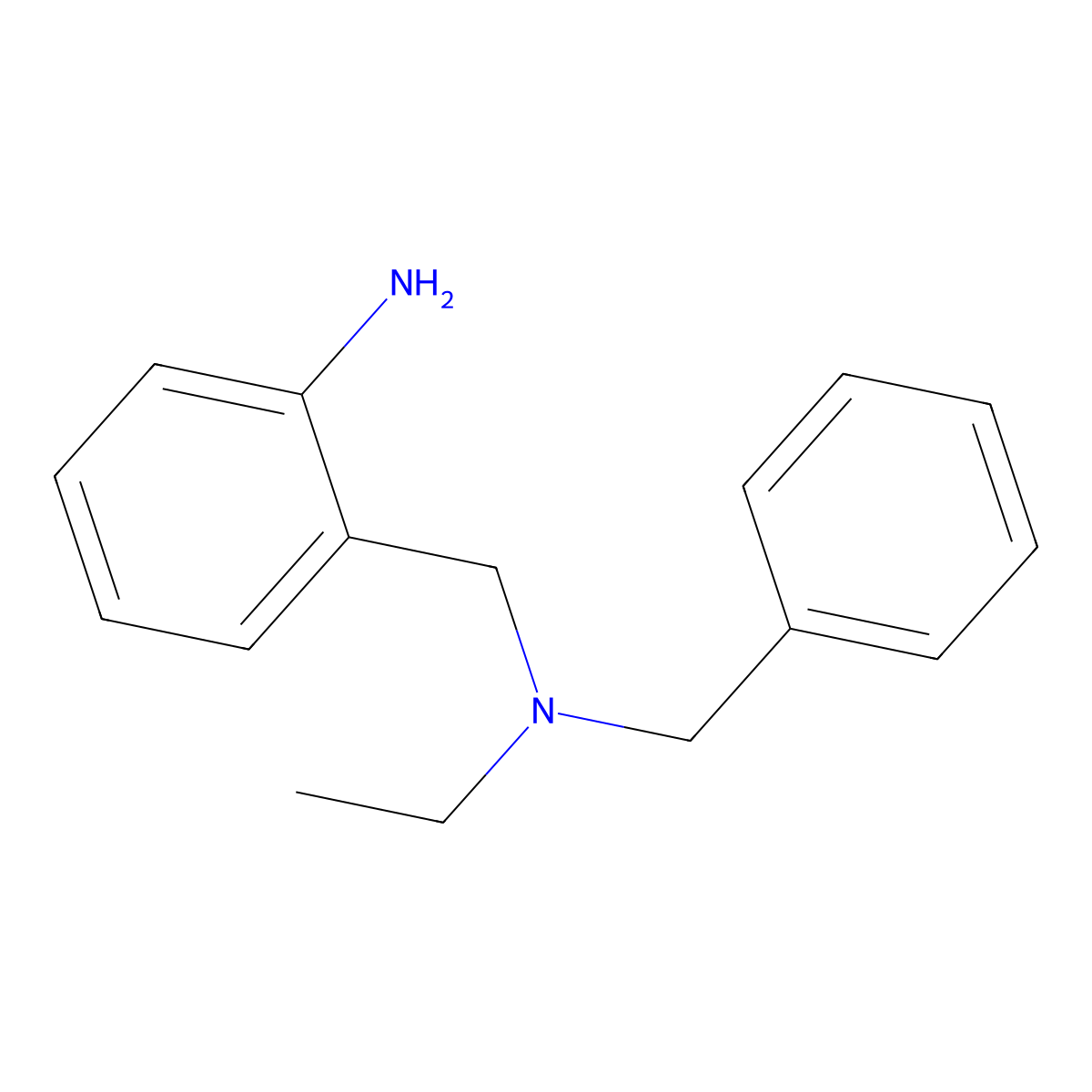 2-((Benzyl(ethyl)amino)methyl)aniline molecular structure, CAS 1018517-28-6