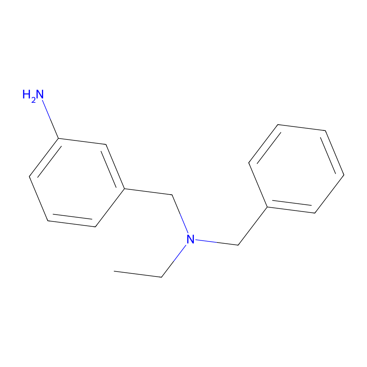 3-((Benzyl(ethyl)amino)methyl)aniline molecular structure, CAS 1018517-42-4