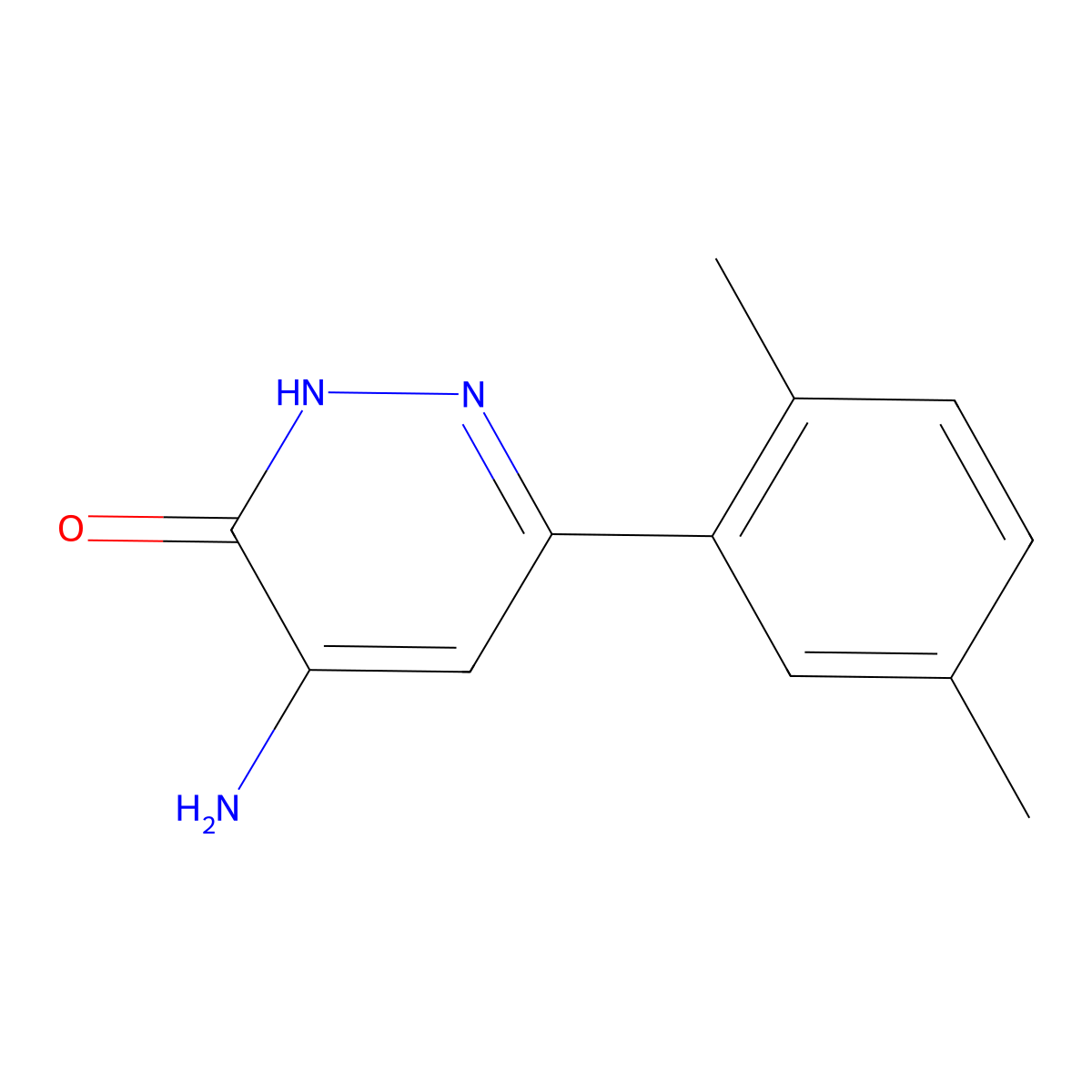 4-Amino-6-(2,5-dimethylphenyl)pyridazin-3-ol molecular structure, CAS 1018522-24-1