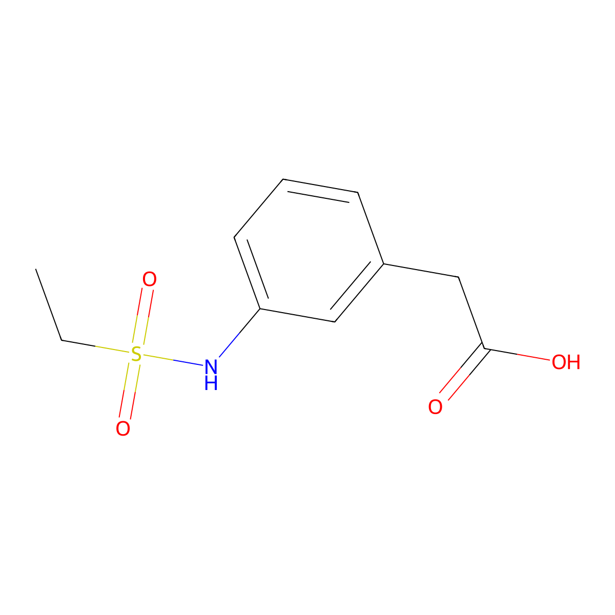2-(3-Ethanesulfonamidophenyl)acetic acid molecular structure, CAS 1018532-69-8
