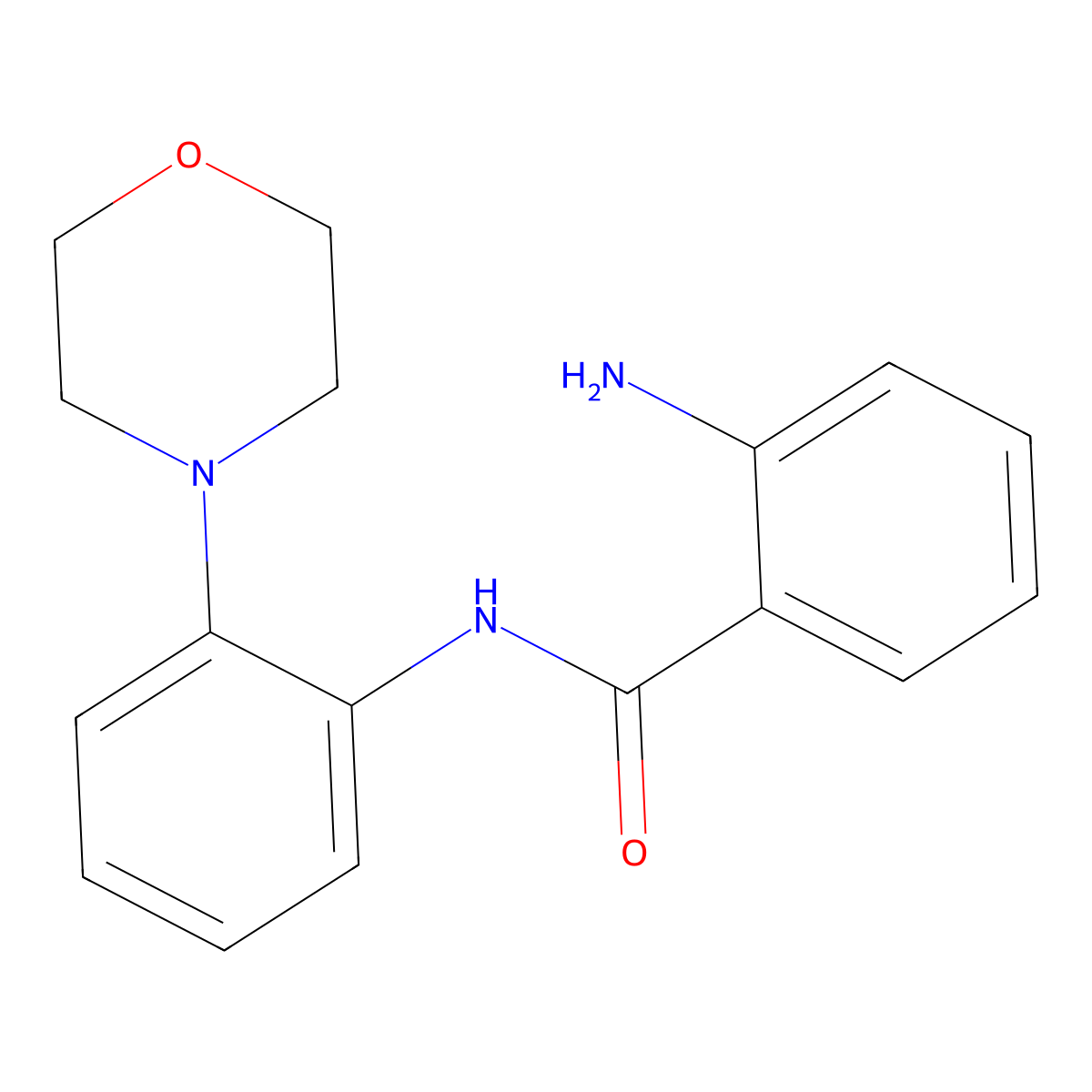 2-Amino-N-(2-morpholinophenyl)benzamide molecular structure, CAS 1018543-57-1