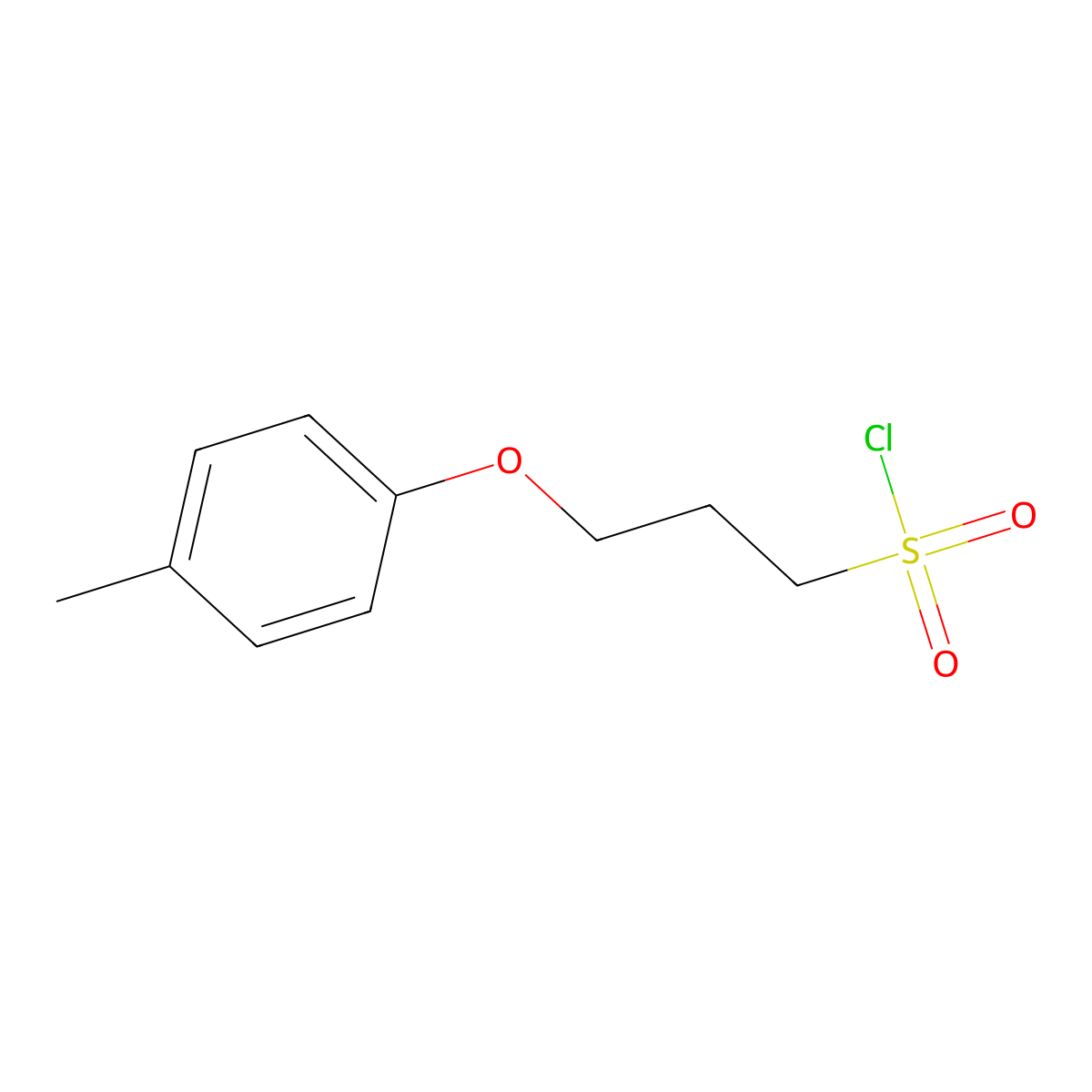 3-(4-Methylphenoxy)propane-1-sulfonyl chloride molecular structure, CAS 1018548-82-7