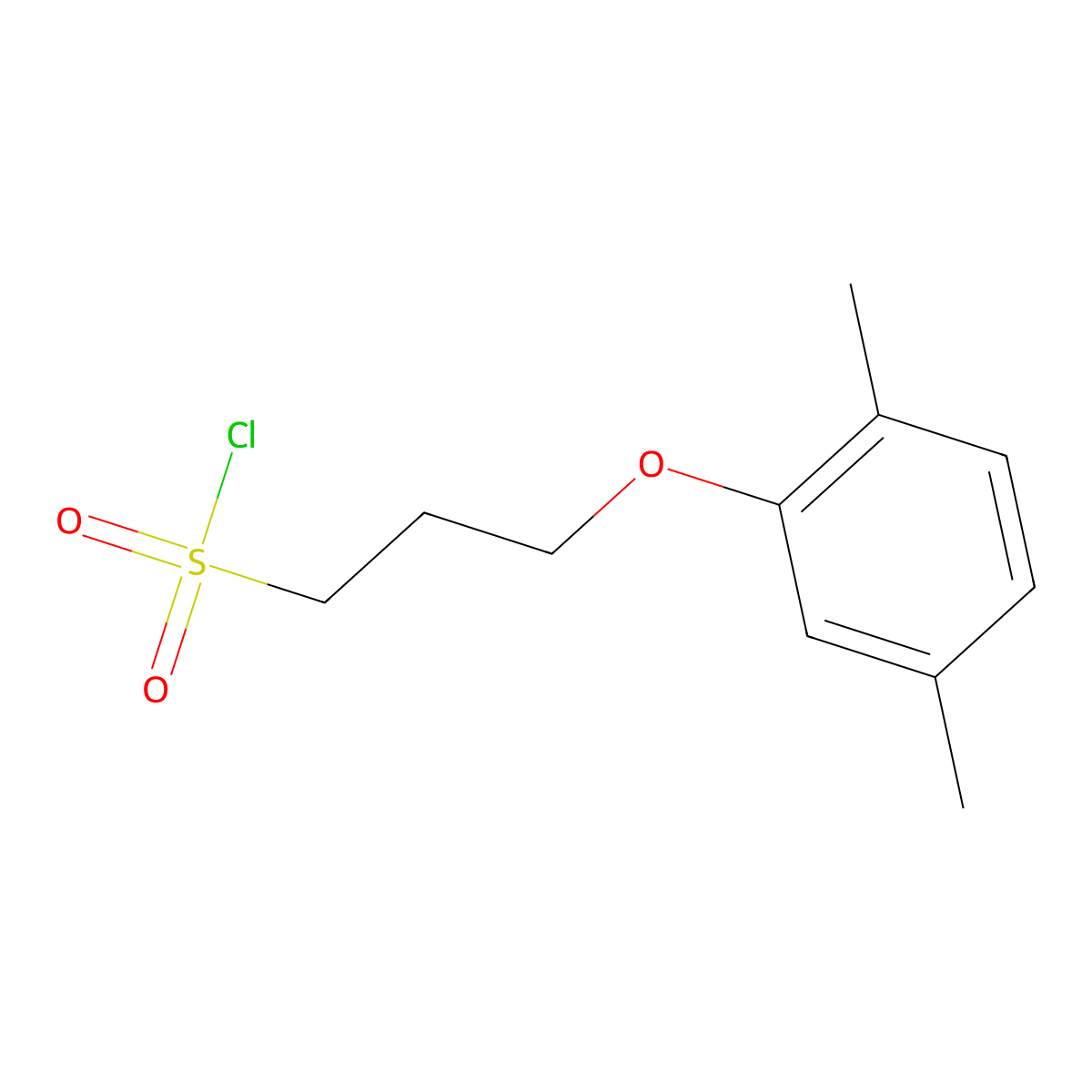 3-(2,5-Dimethylphenoxy)propane-1-sulfonyl chloride molecular structure, CAS 1018548-85-0