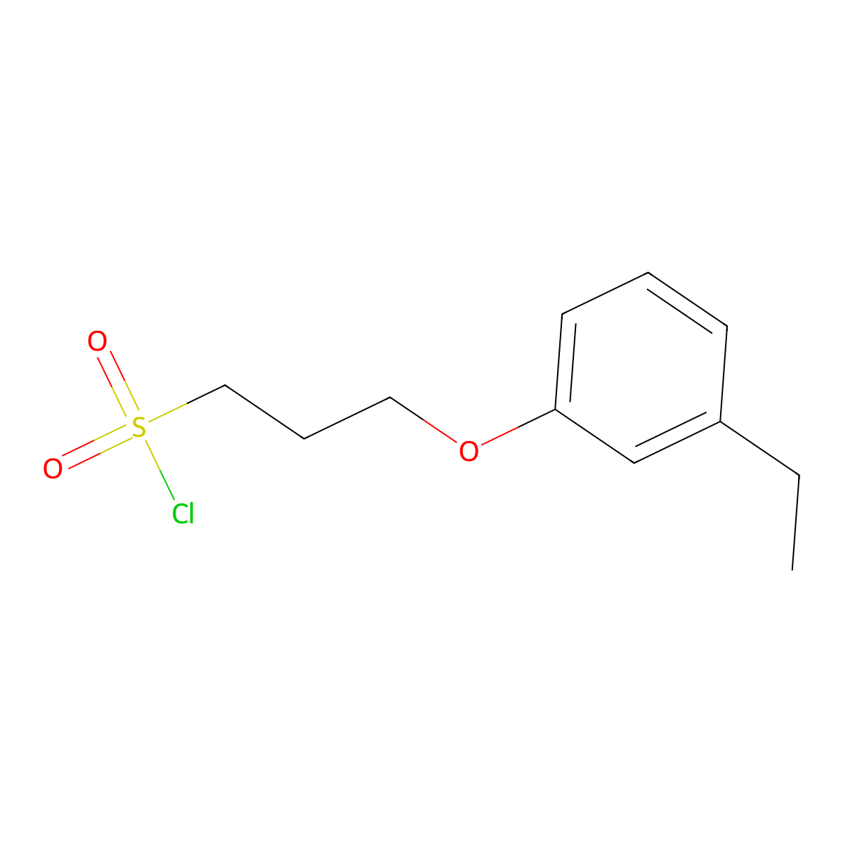 3-(3-Ethylphenoxy)propane-1-sulfonyl chloride molecular structure, CAS 1018548-89-4