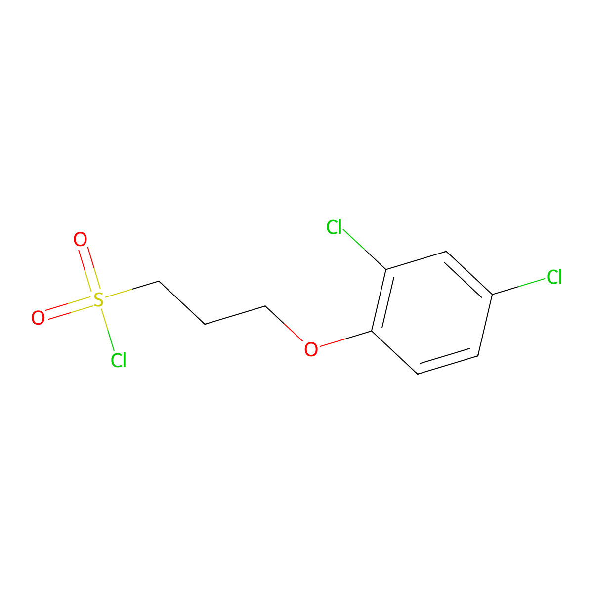 3-(2,4-Dichlorophenoxy)propane-1-sulfonyl chloride molecular structure, CAS 1018549-16-0