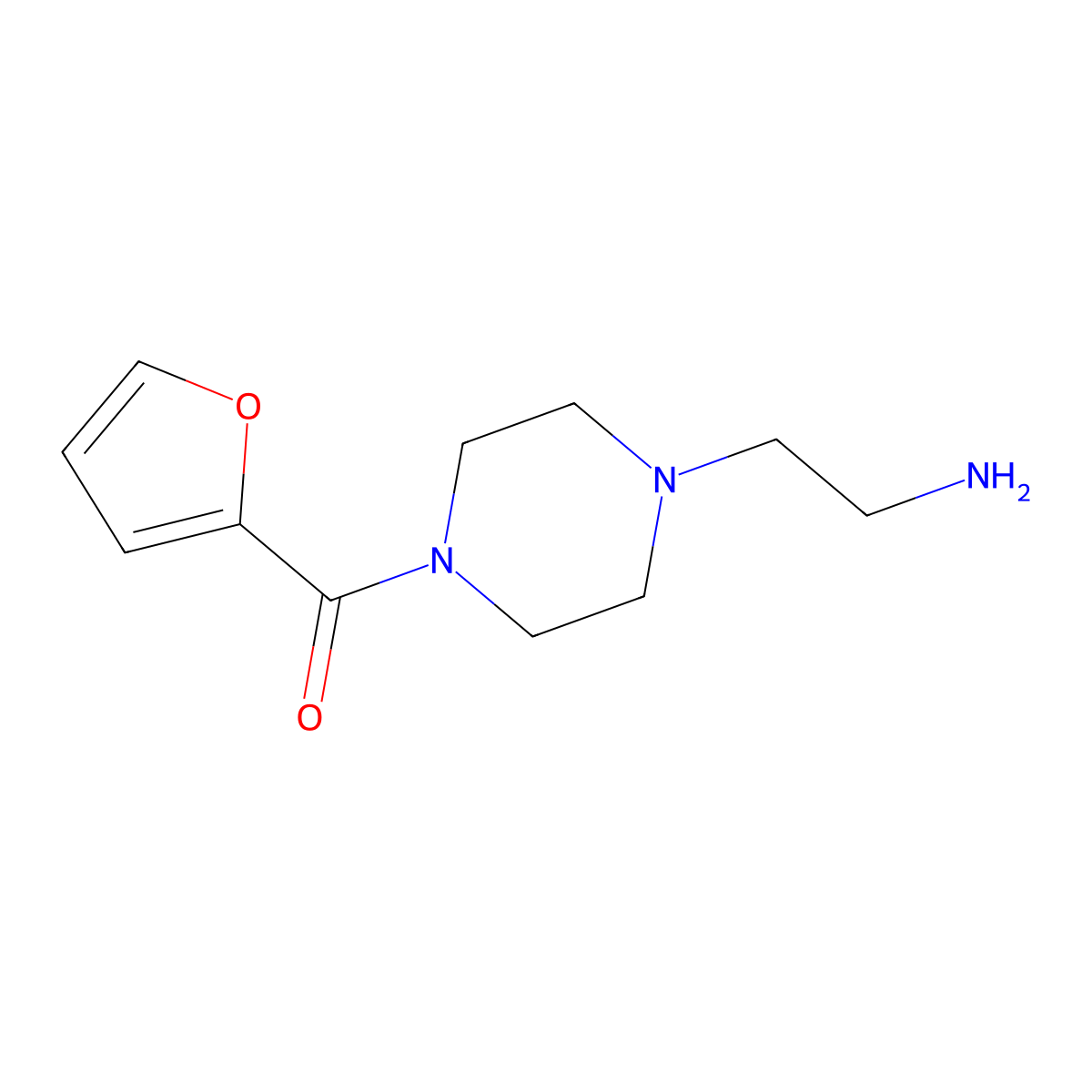 (2-[4-(2-Furoyl)piperazin-1-YL]ethyl)amine molecular structure, CAS 1018552-53-8