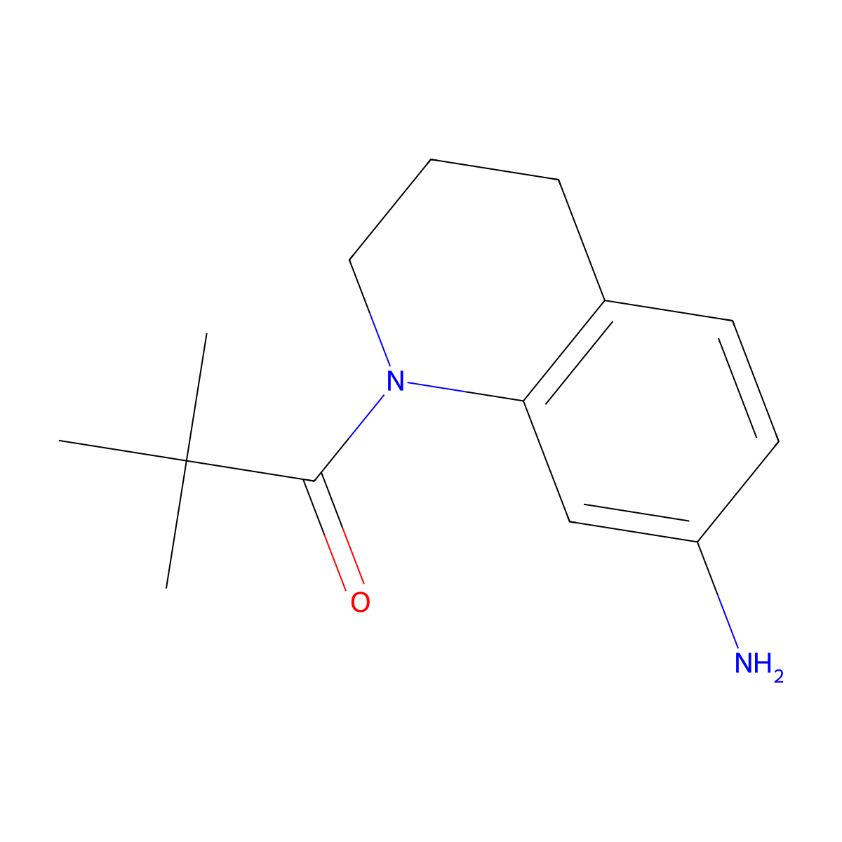 1-(7-Amino-3,4-dihydroquinolin-1(2H)-yl)-2,2-dimethylpropan-1-one molecular structure, CAS 1018559-87-9