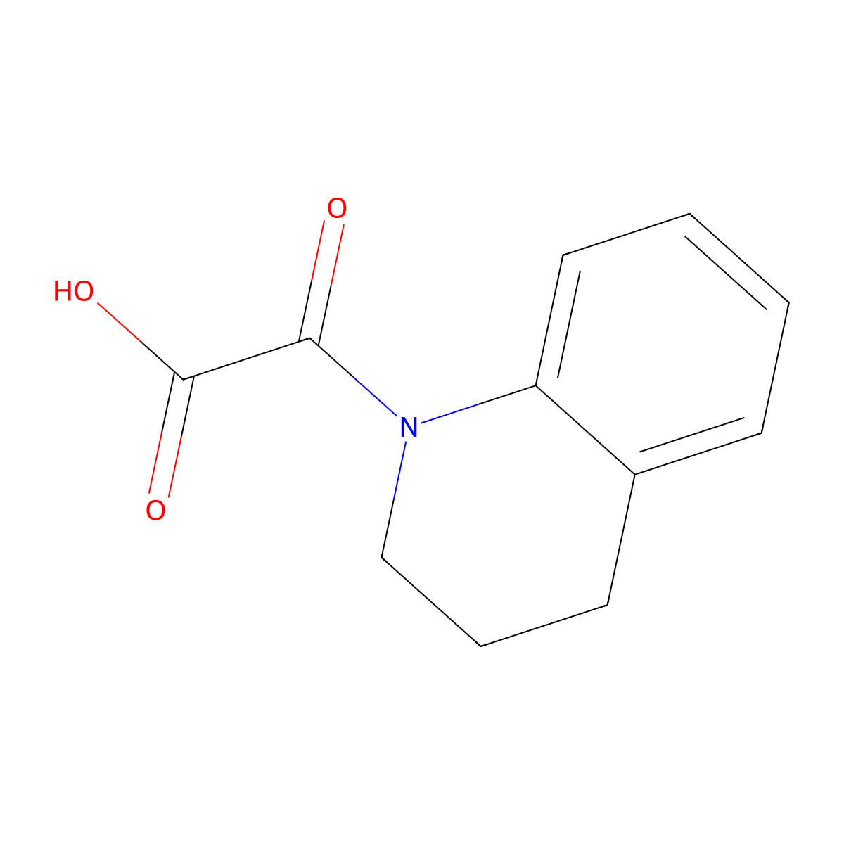 3,4-dihydroquinolin-1(2H)-yl(oxo)acetic acid molecular structure, CAS 1018565-99-5
