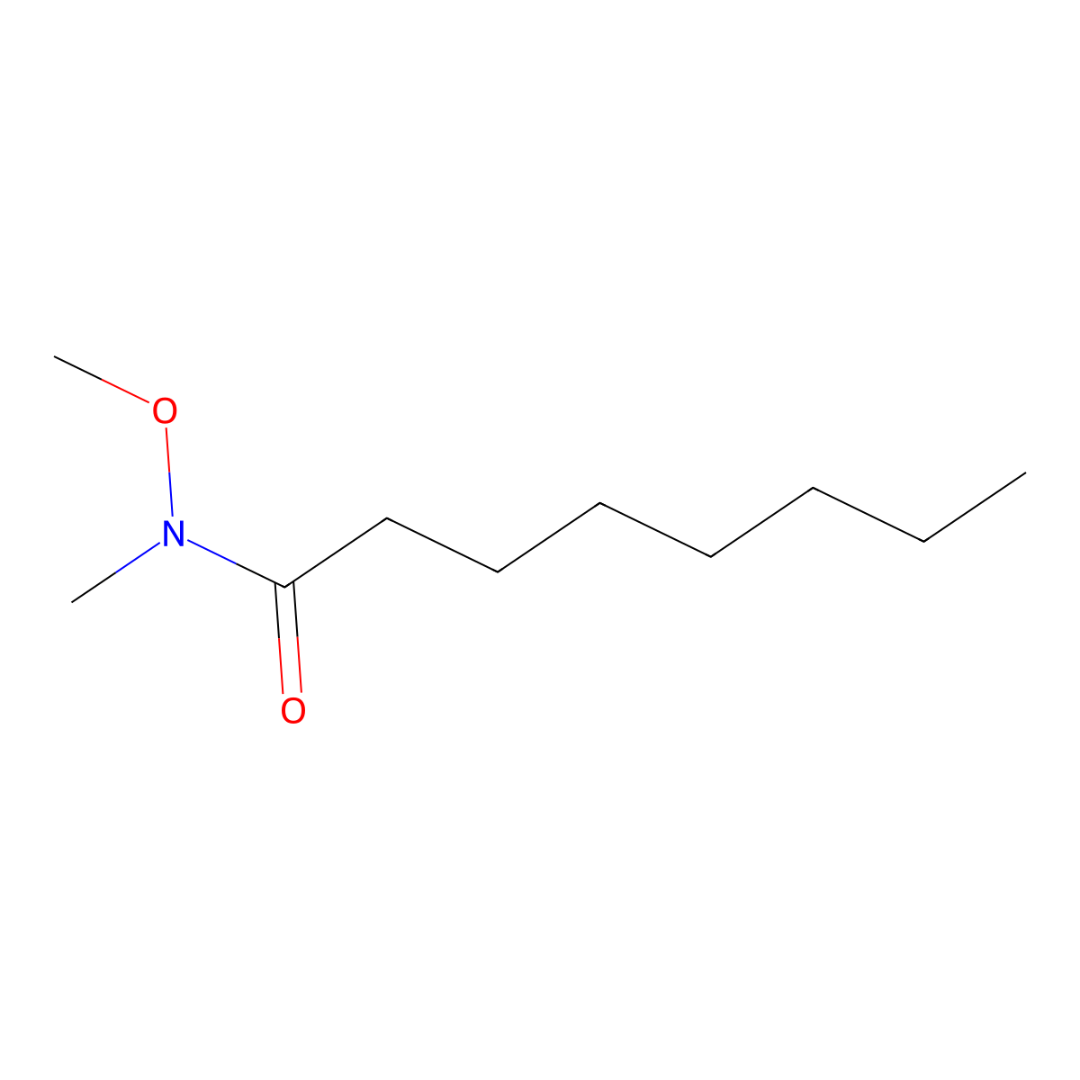 Octanohydroxamic acid, N-methyl-, methyl ester molecular structure, CAS 101858-33-7